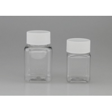 100ml方形透明塑料瓶 pet保健品瓶 胶囊药瓶
