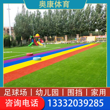 天津幼儿园仿真草皮铺设加厚人工草坪卷材	
