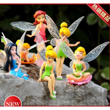 塑胶玩具 迪士尼 6款 花仙子奇妙仙子 公仔玩偶摆件