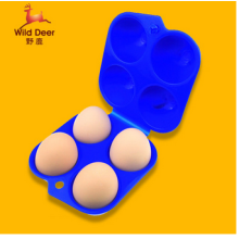 限时特价 户外便携野餐4格鸡蛋盒 便携塑料鸡蛋拖 加厚四只装