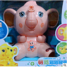 萌范泡泡吉象 会吹泡泡的大象儿童热卖玩具 电动灯光万向音乐玩