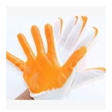 尼龙PVC手套|十三针浸渍尼龙劳保手套|防护手套批发
