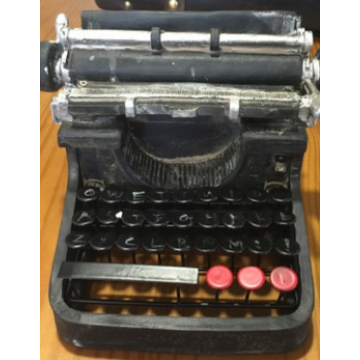 创意礼品工艺品 欧式做旧复古黑色打字机 塑料树脂工艺品摆件