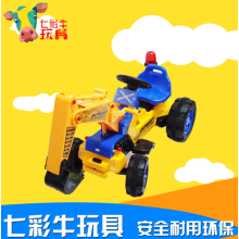 儿童电动挖掘机可坐可骑挖土机电动玩具车推土机超大号工程