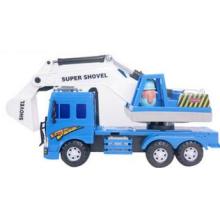力利工程车系列 超级豪华惯性玩具翻斗车 可升降自卸卡车 挖掘