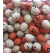 印刷鹌鹑蛋型弹力球 卡通鸡蛋型弹力球 表情弹力球 100个一