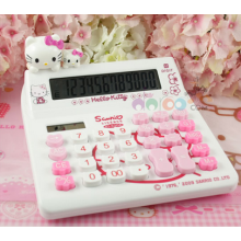 超可爱凯特猫粉红色可爱计算器